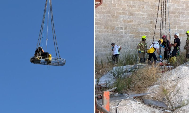 מבצע חילוץ מורכב: אדם נפל לבור בעומק 10 מטרים בירושלים