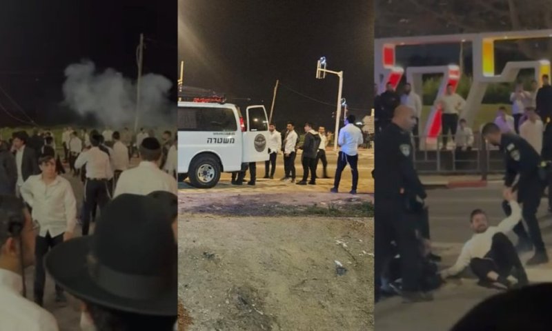 חסימות, רימוני הלם ועצורים: עימותים בכניסה לאופקים בעקבות מעצר האברך העריק