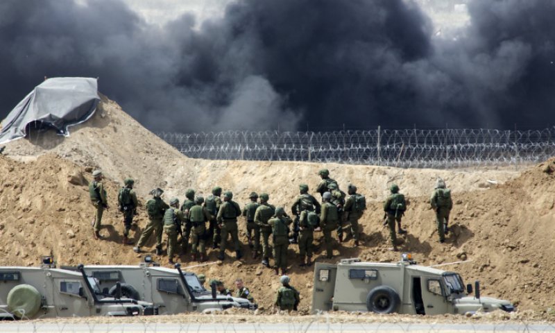המהומות בגבול רצועת עזה. צילום: פלאש 90