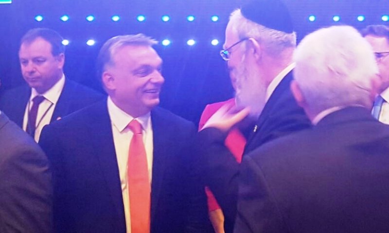 אייכלר עם נשיא הונגריה (באדיבות המצלם)