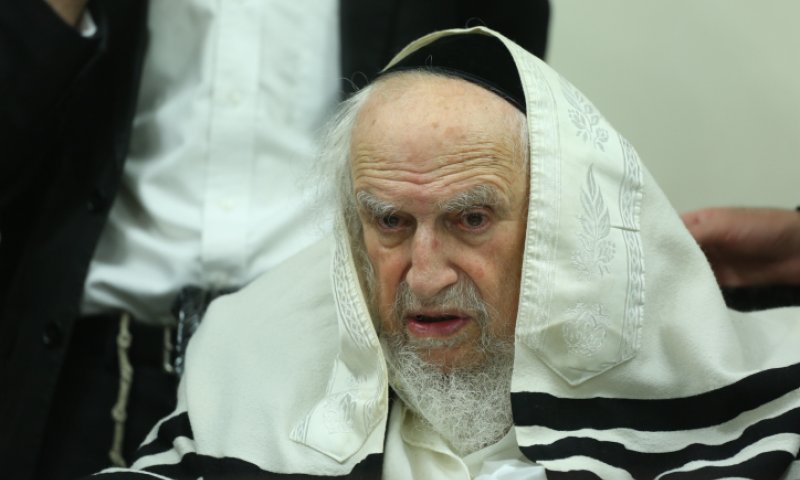 מנהיג הפלג הירושלמי הגאון שמואל אויערבאך. צילום: פלאש 90