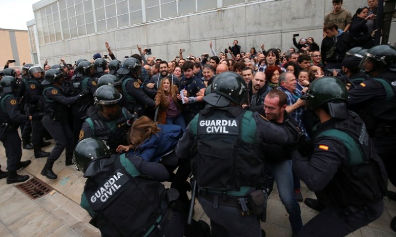 המהומות בקטלוניה. צילום: רויטרס
