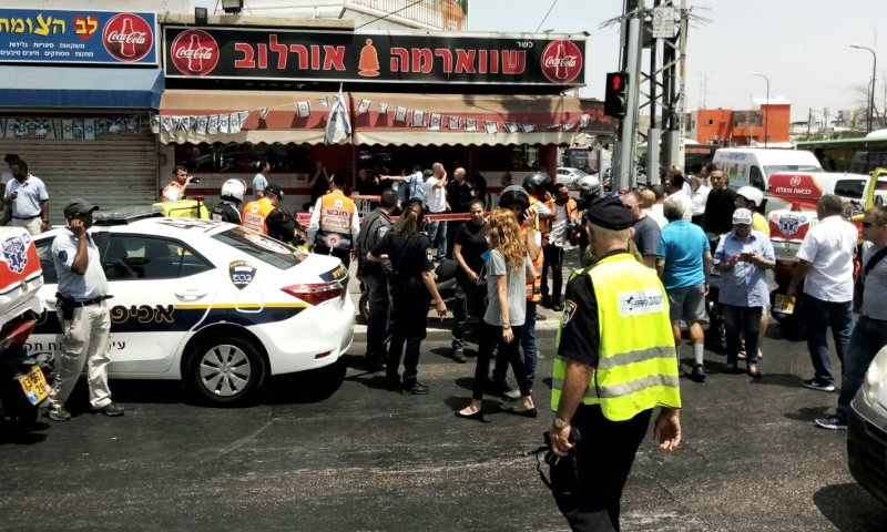 זירת הפיגוע. צילום: קבוצת מדברים תקשורת