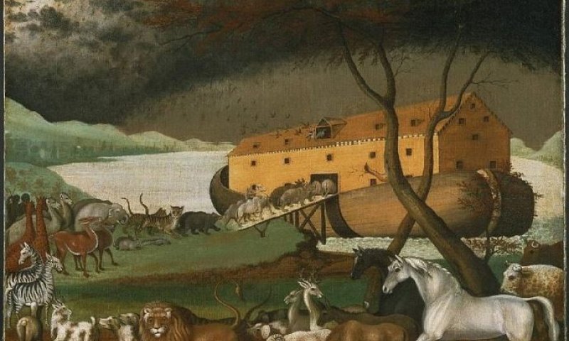 ציור תיבת נח של אדוורד היקס (1780–1849), קרדיט: noahs ark, ויקיפדיה
