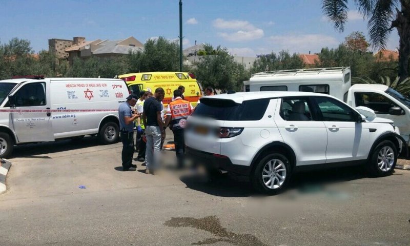 זירת התאונה. צילום: תיעוד מבצעי מד"א