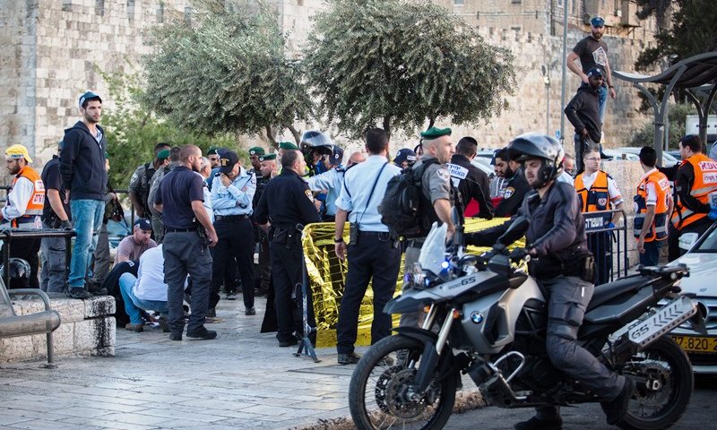 זירת פיגוע בירושלים (צילום ארכיון: פלאש 90)