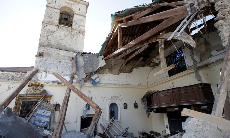 רעידת האדמה באיטליה. צילום: רויטרס