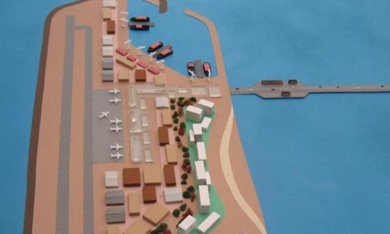 תמונת האי המלאכותי, על פי התכנית