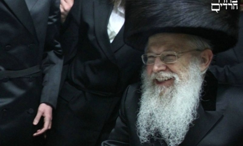 Rebbe of Slonim. Photograph: Yaakov Cohen