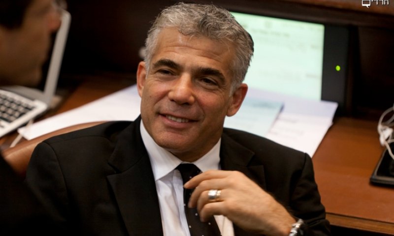 Lapid, smug as usual. Photograph: Flash 90