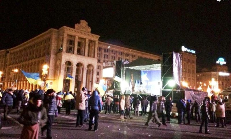 Demonstrations in Kiev, photo: Nachman Steinberg