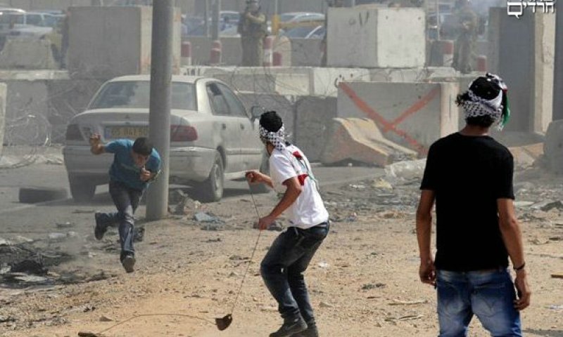 Stone throwing. Photo: Terror Watch