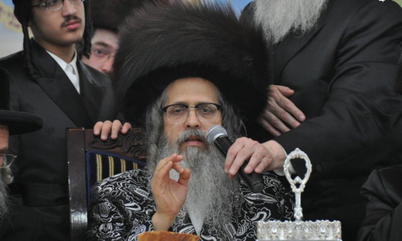 Satmar Rebbe in Bnei Brak. Photograph: Eli Segal 