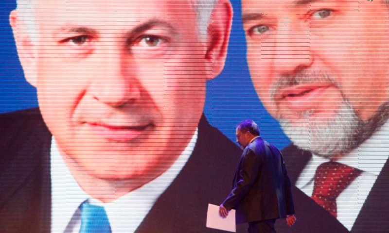 Binyamin Netanyahu and Lieberman. Photo: Flash 90 
