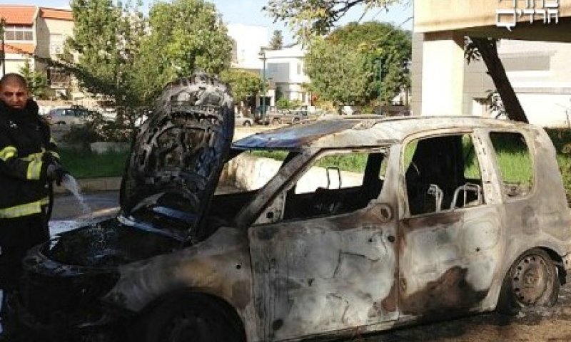 צילום הרכב השרוף: אתר 0404
