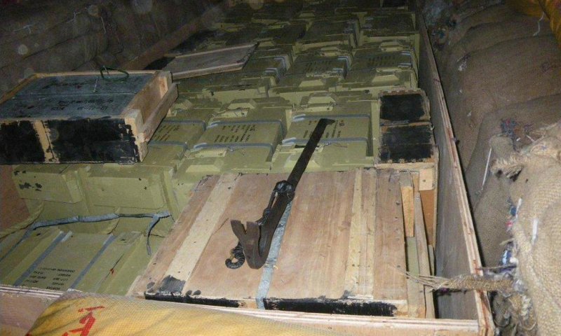 Weapons found aboard the Victoria. Photo: IDF Spokesperson 