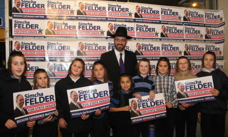 Photograph: Felder and supporters