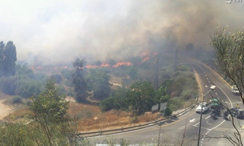 שריפה במוצא. צילום ארכיון חדשות 24