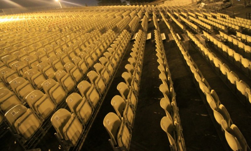 האצטדיון שהקימה עיריית ירושלים לסיום הש"ס. צילום: קובי הר צבי
