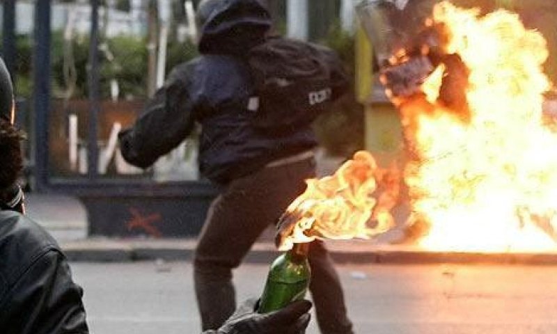 הפגנה ביוון בימי המשבר הכלכלי
