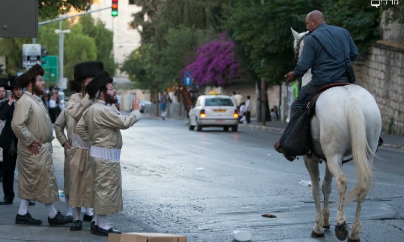 הפגנות שבת בירושלים. צילום: פלאש 90 
