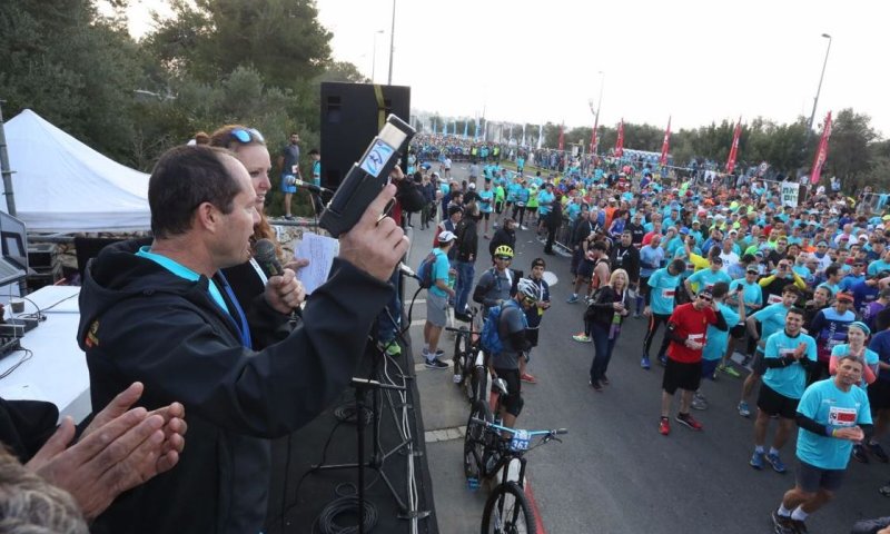 ברקת בנקודת הזינוק של "מרתון ירושלים" הבוקר