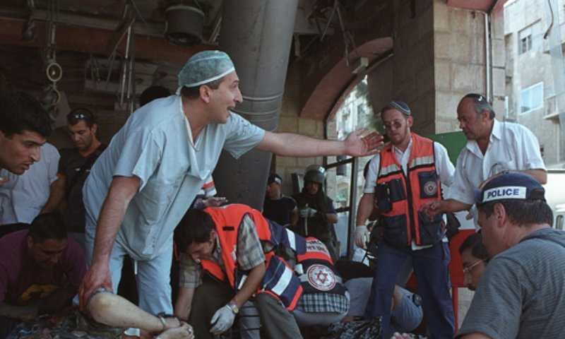 הפיגוע בסבארו, צילום: נתי שוחט, פלאש90