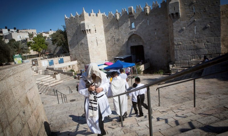 שער שכם בירושלים, צילום: מרים אלסטר, פלאש90