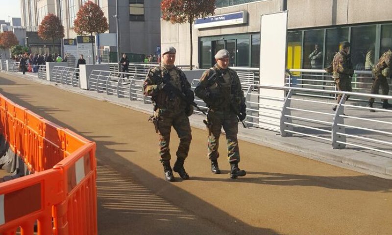האבטחה היום בשדה התעופה בבריסל