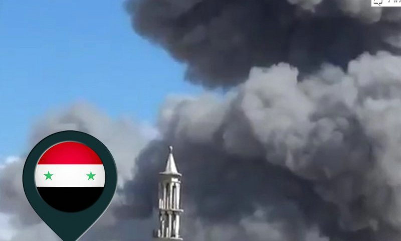 הפצצה בסוריה. צילום: ארכיון