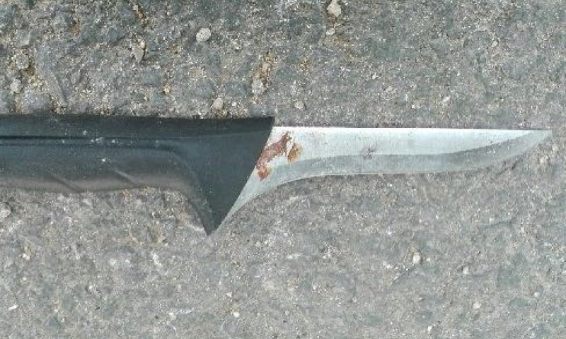 הסכין ששימשה את המחבלת. צילום: חטיבת דובר המשטרה