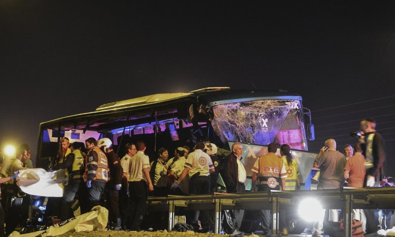 תאונת אוטובוס המוות. צילום: פלאש 90