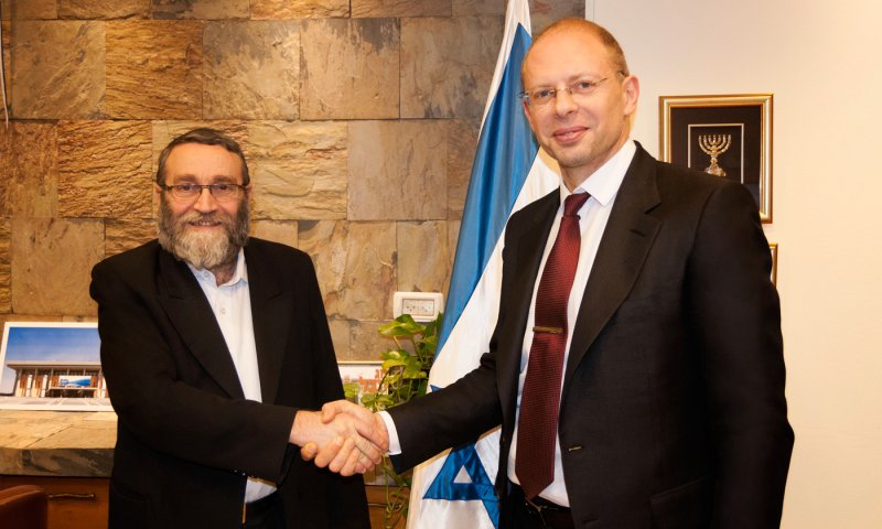 צילום מפגישתו של גפני עם וישניאקוב. צילום: קונסוליית הכבוד של ישראל באוקראינה