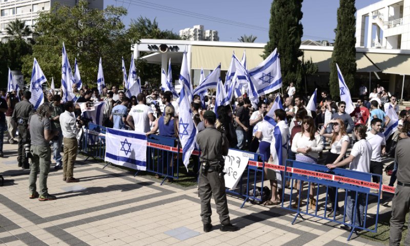 הפגנה באוניברסיטת תל אביב, צילום ארכיון: תומר נויברג, פלאש90