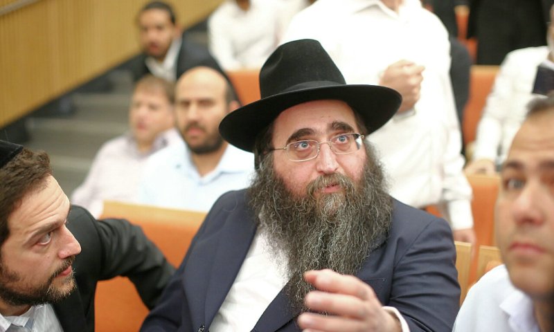הרב פינטו בבית המשפט. צילום: דור עינב, וואלה