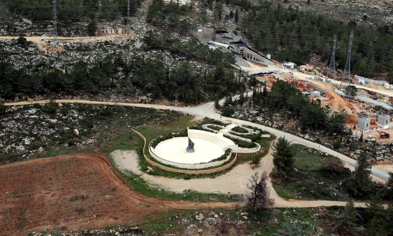 מתחם עמק הארזים עליו יוקם הספורטק. צילום: 