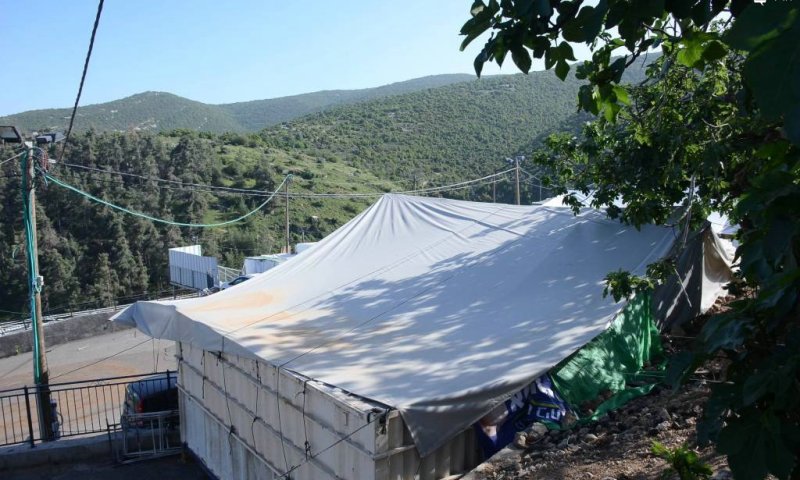 Meron tents. Photo: Shuki Lerer