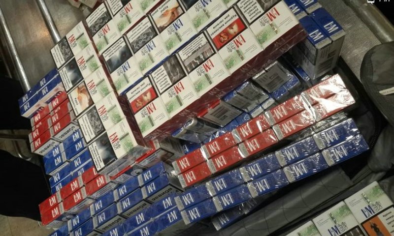 סיגריות שנתפסו בנתב"ג בשנה האחרונה