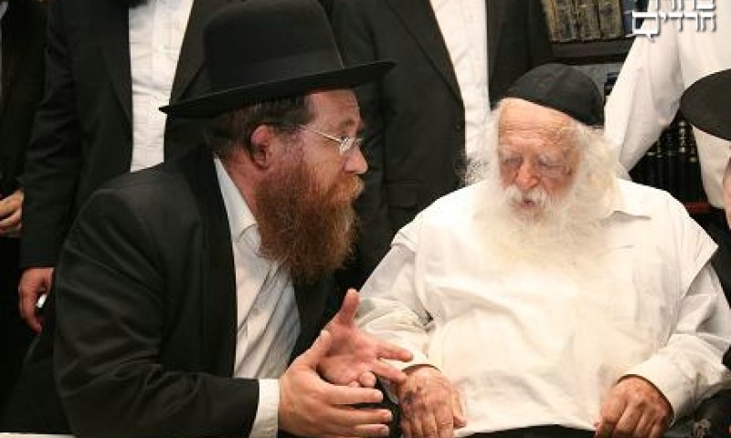 הרב רוזנבלט עם הגר''ח קנייבסקי 