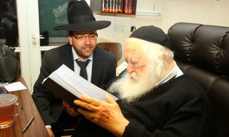 הרב נתן צבי ירום עם הגר"ח קנייבסקי 