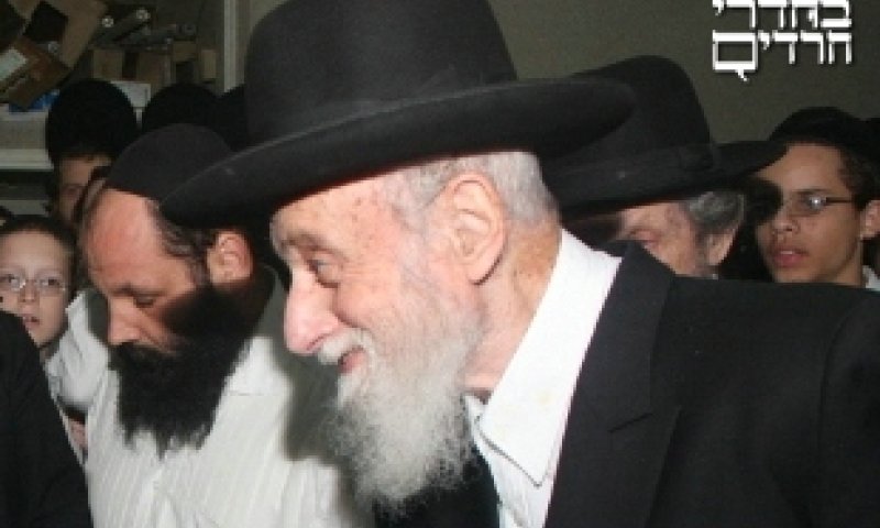 Hagaon R' Avraham Pollack. Photo: Moshe Goldstein