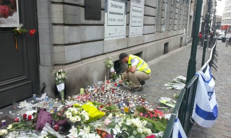 זירת הפיגוע בבריסל. צלם: זקא