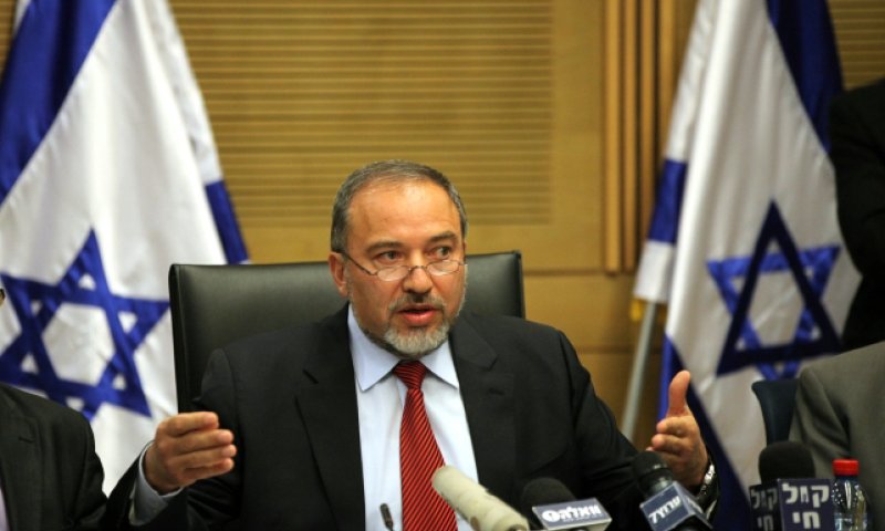   MK Lieberman in a press conference in the Knesset. Photo: Flash 90 