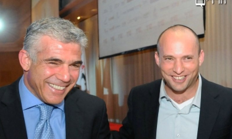 Yair Lapid and Naftali Bennett. Photo: Flash 90 