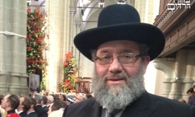 Rabbi Aryeh Ralbag at the ceremony. Photograph: Archive 