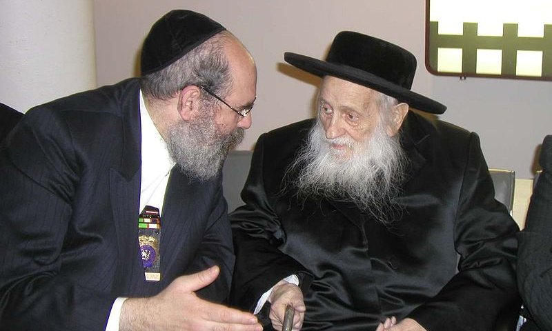 Glantz with the Satmar Rebbe zt"l