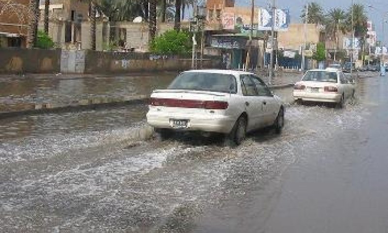 השטפונות ברחובות. צילום ארכיון