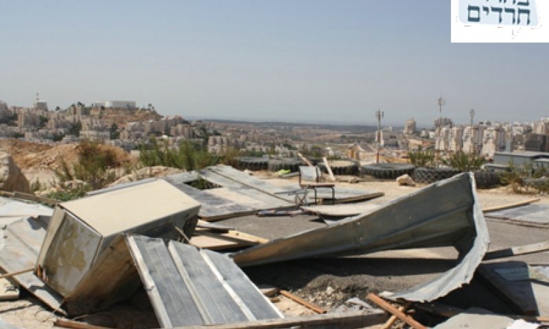 הריסות מאחז לא חוקי. אילוסטרציה