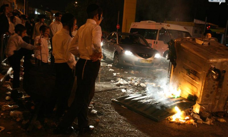 הפגנות במאה שערים. צילום ארכיון: פיני רוזן