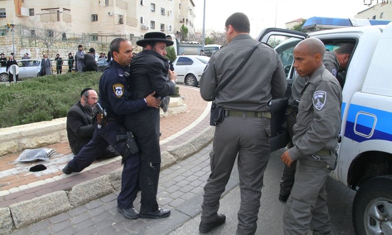 ההפגנה בבית שמש. ניסיון להשחיר את הציבור החרדי. צילום: יעקב לדרמן